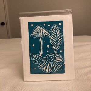 Teal Botanical Art Print